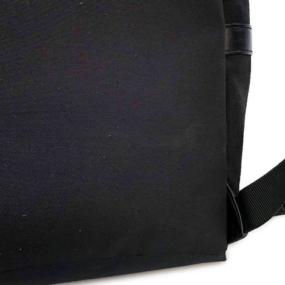 Celine Triomphe Canvas Backpack Rucksack Daypack Black Bag - Picture 8 of 12